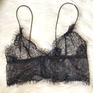 NWT Out From Under UO Black Lace Bralette Small